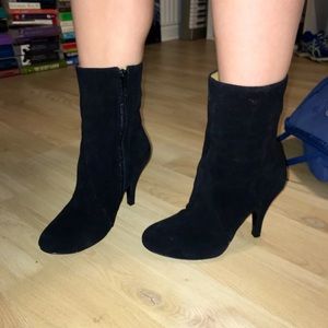 Nine West suede heel boots